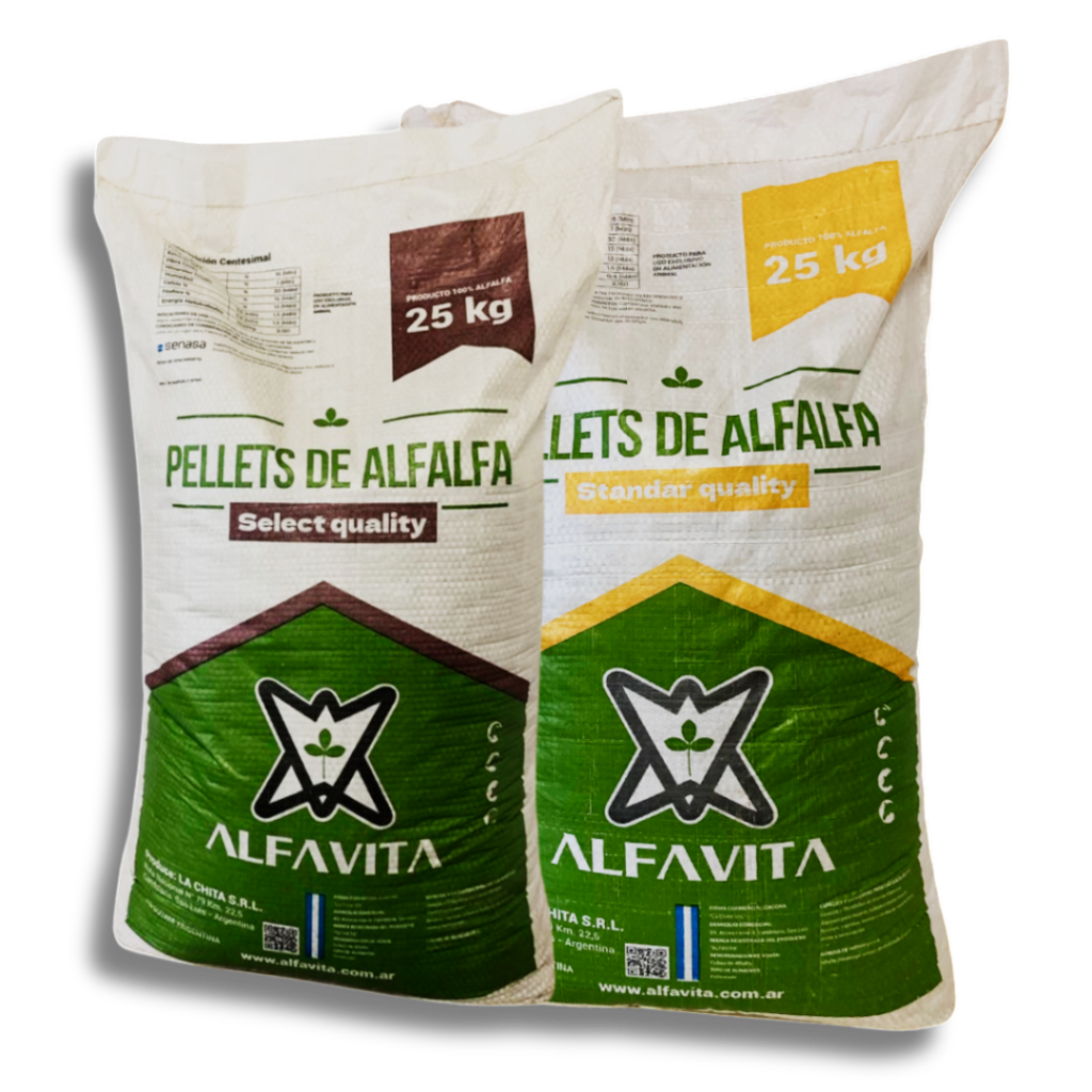 Pellet de Alfalfa Alfavita en Bolsas